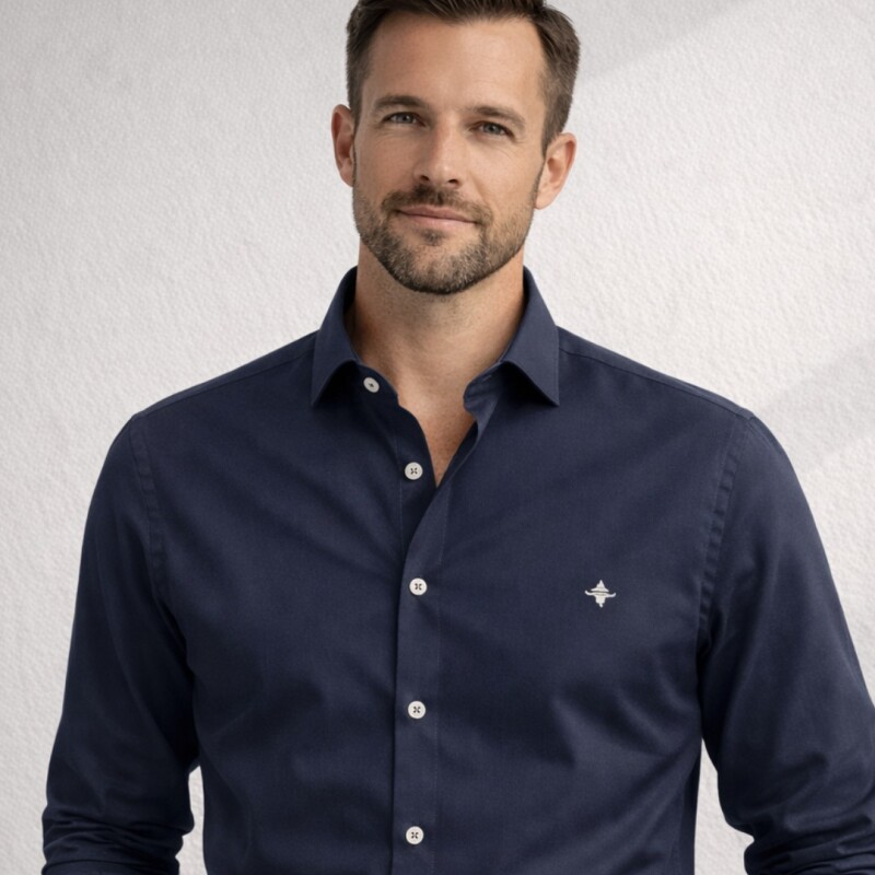 Camisa Point Azul Marino