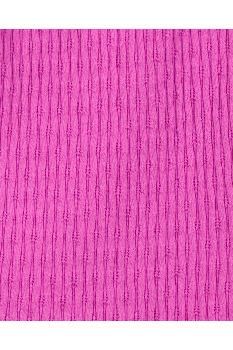 Musculosa de algodón, con fruncido y textura Sin color