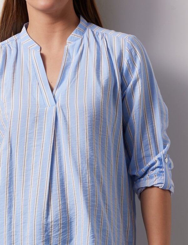 Blusa Lineas CELESTE/MULTI