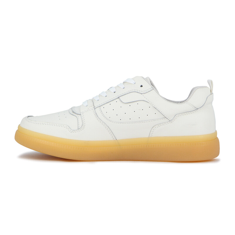 Country Calzado Casual Hombre Acordonado - Blanco Blanco