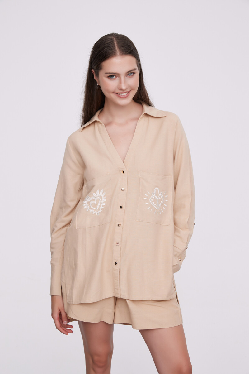 Camisa Clarisett - Beige 