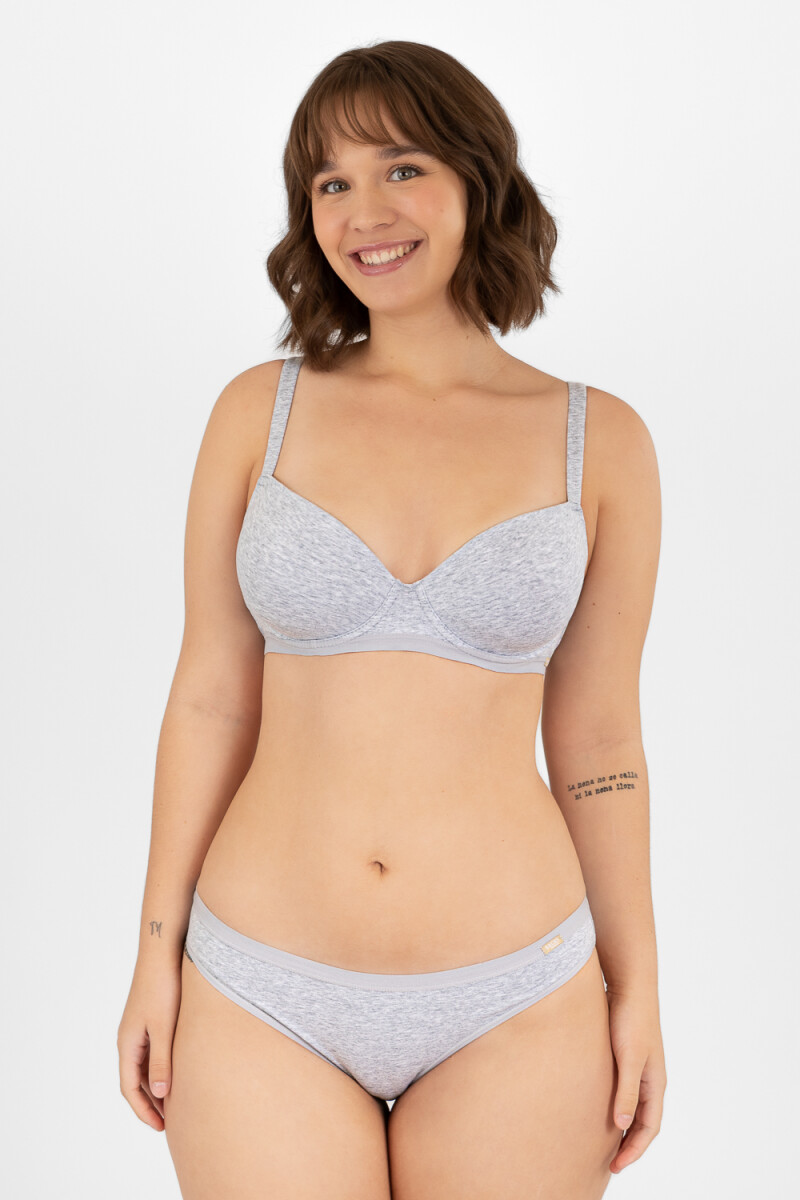 Soutien copa c cotton Gris melange