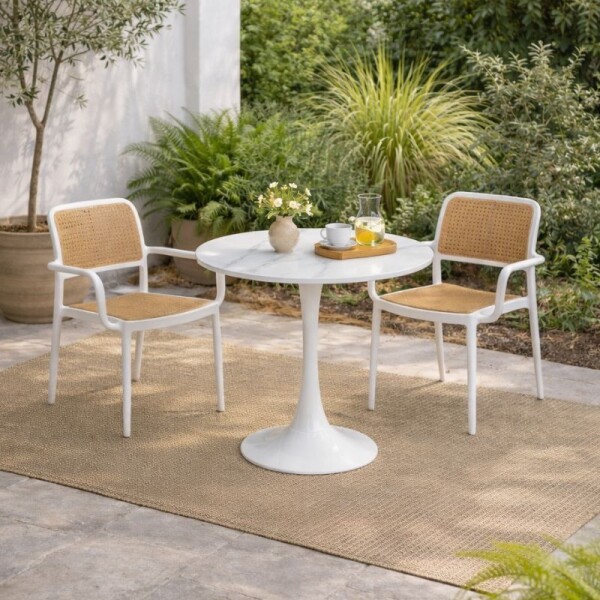 MESA REDONDA 60 CM - SUPERFICIE SIMIL MARMOL MESA REDONDA 60 CM - SUPERFICIE SIMIL MARMOL