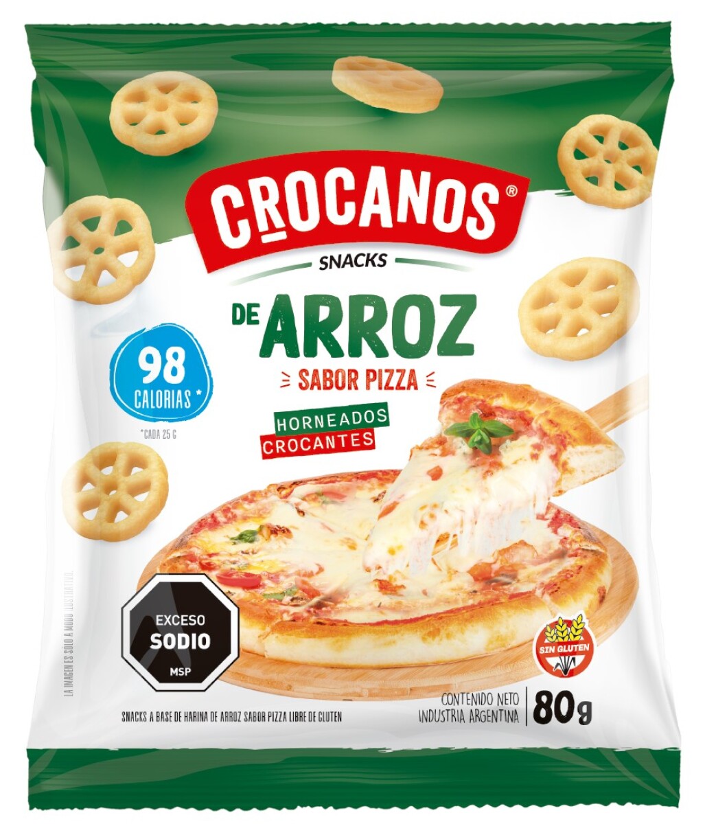 SNACK ARROZ CROCANOS 80G PIZZA 