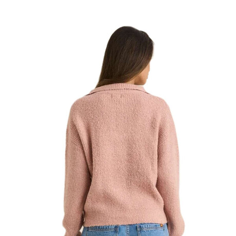 Buzo Rhythm Quinn Zip Knit Rosa