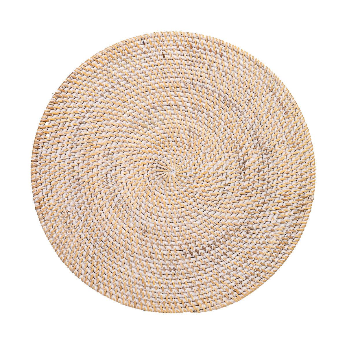 INDIVIDUAL - RATTAN BLANCO CIRCULAR 38CM 