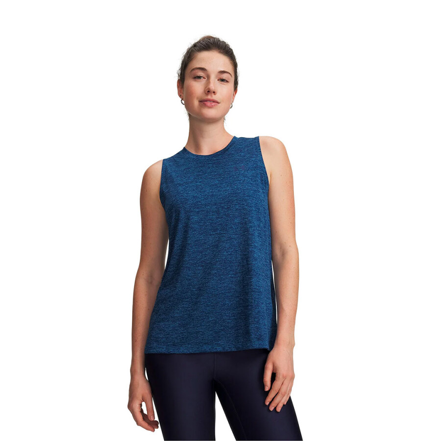 Musculosa de Mujer Under Armour Tech Tank Twist Azul