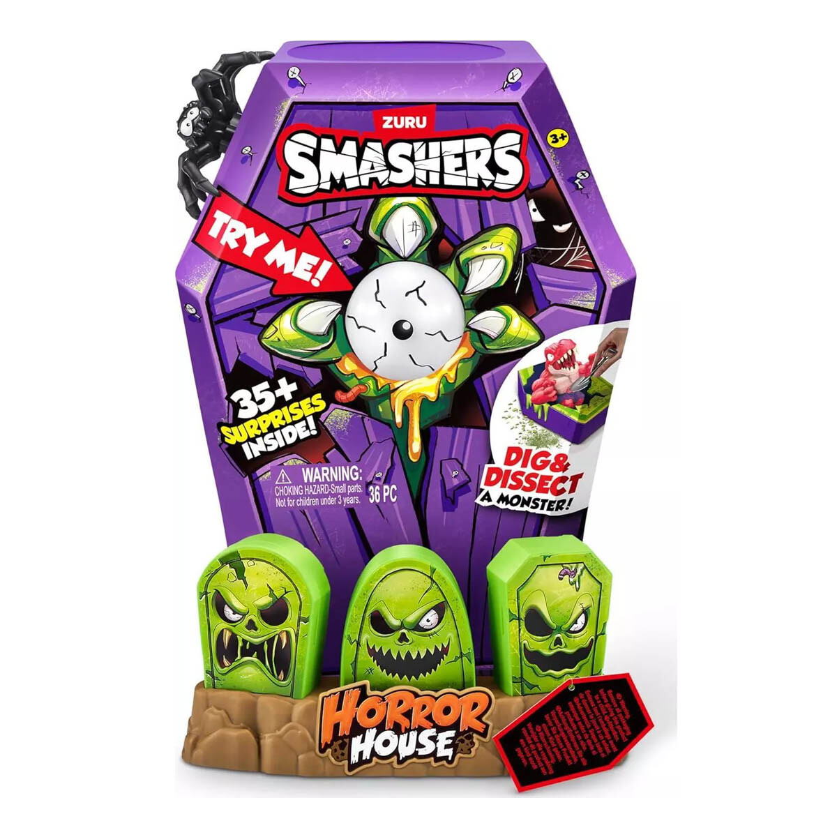 Huevo Ataúd Sorpresa Smashers Mega Horror House 