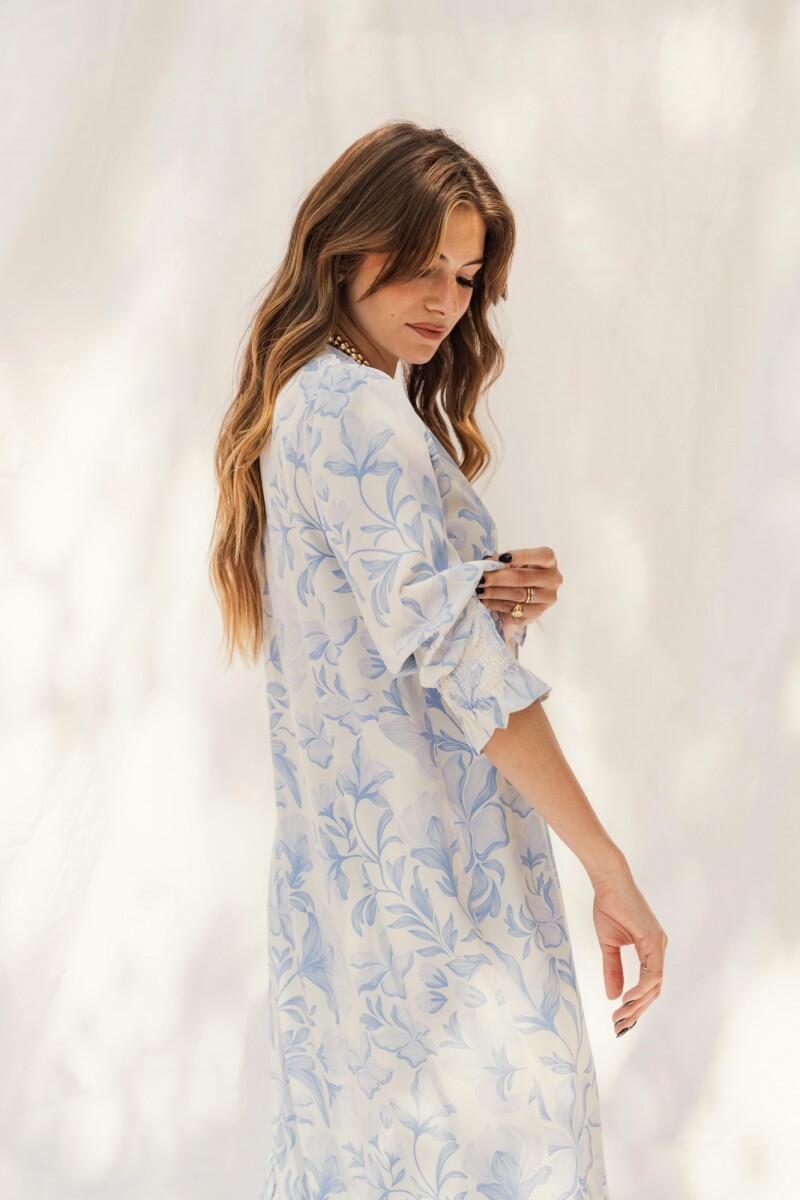 CAMISERO EMILY MAXI FLORAL SKY BLUE CAMISERO EMILY MAXI FLORAL SKY BLUE