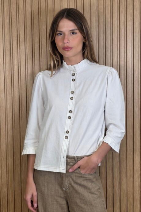 Camisa Carlita Volados Blanco