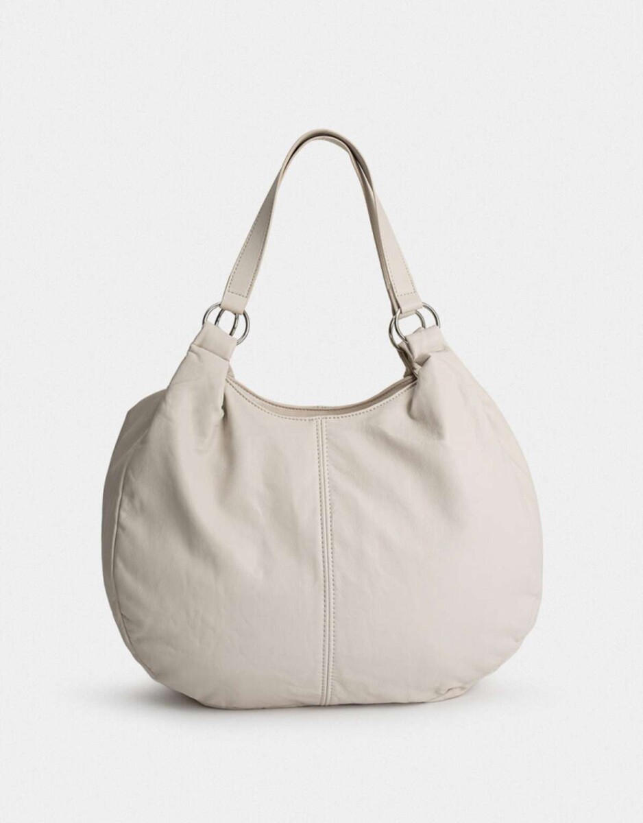 Cartera Saca Negro - Blanco Crudo 