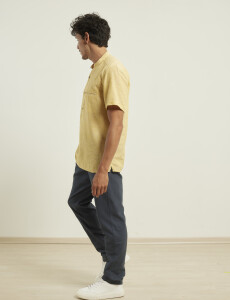 012405 CAMISA HARRINGTON LABEL Amarillo