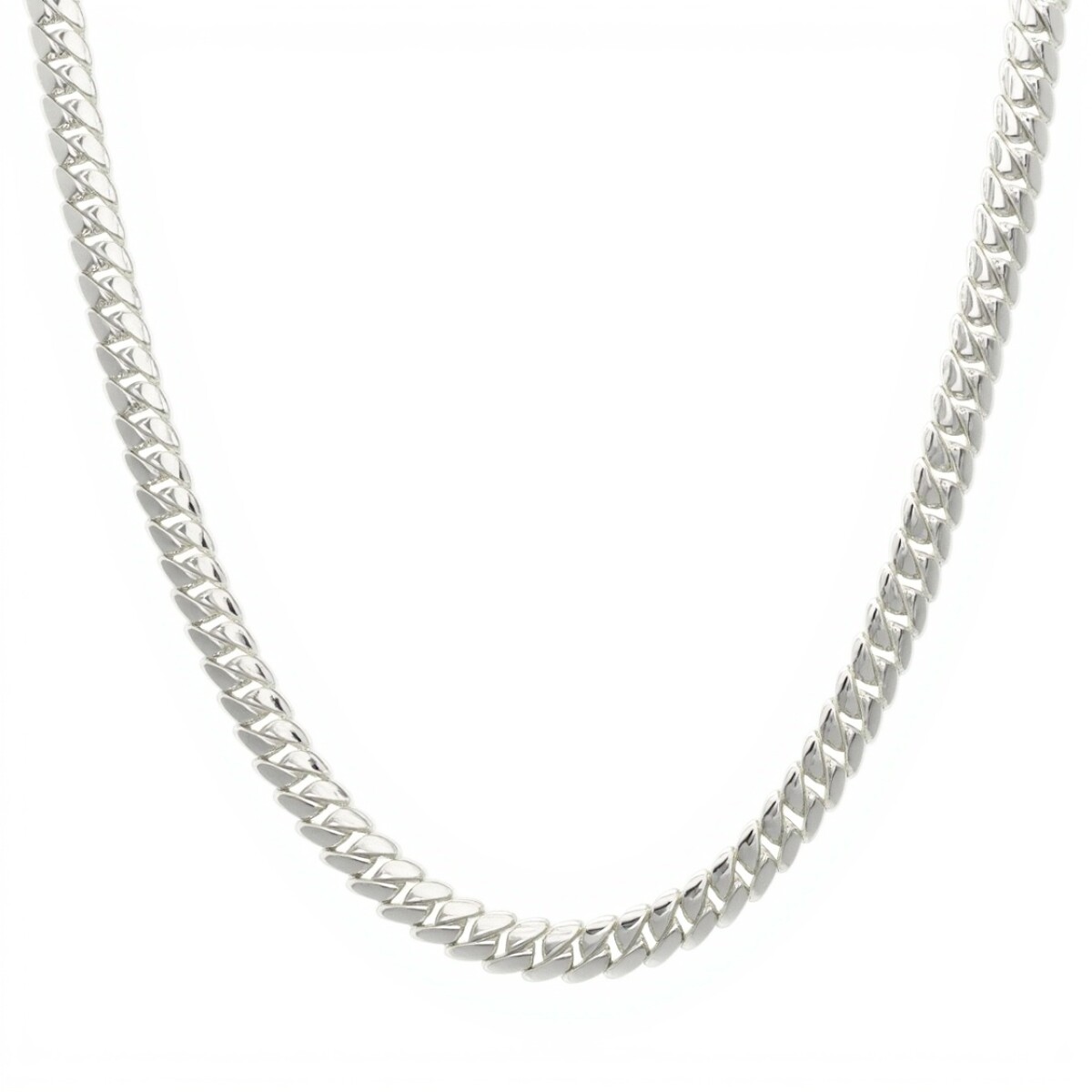 Cadena Cubana-Plata 925-Sin Piedra-CD3070 - sinpiedra 