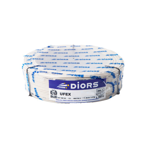 Cable Unifilar CF 6.00 MM (Rollo 100 metros) Blanco