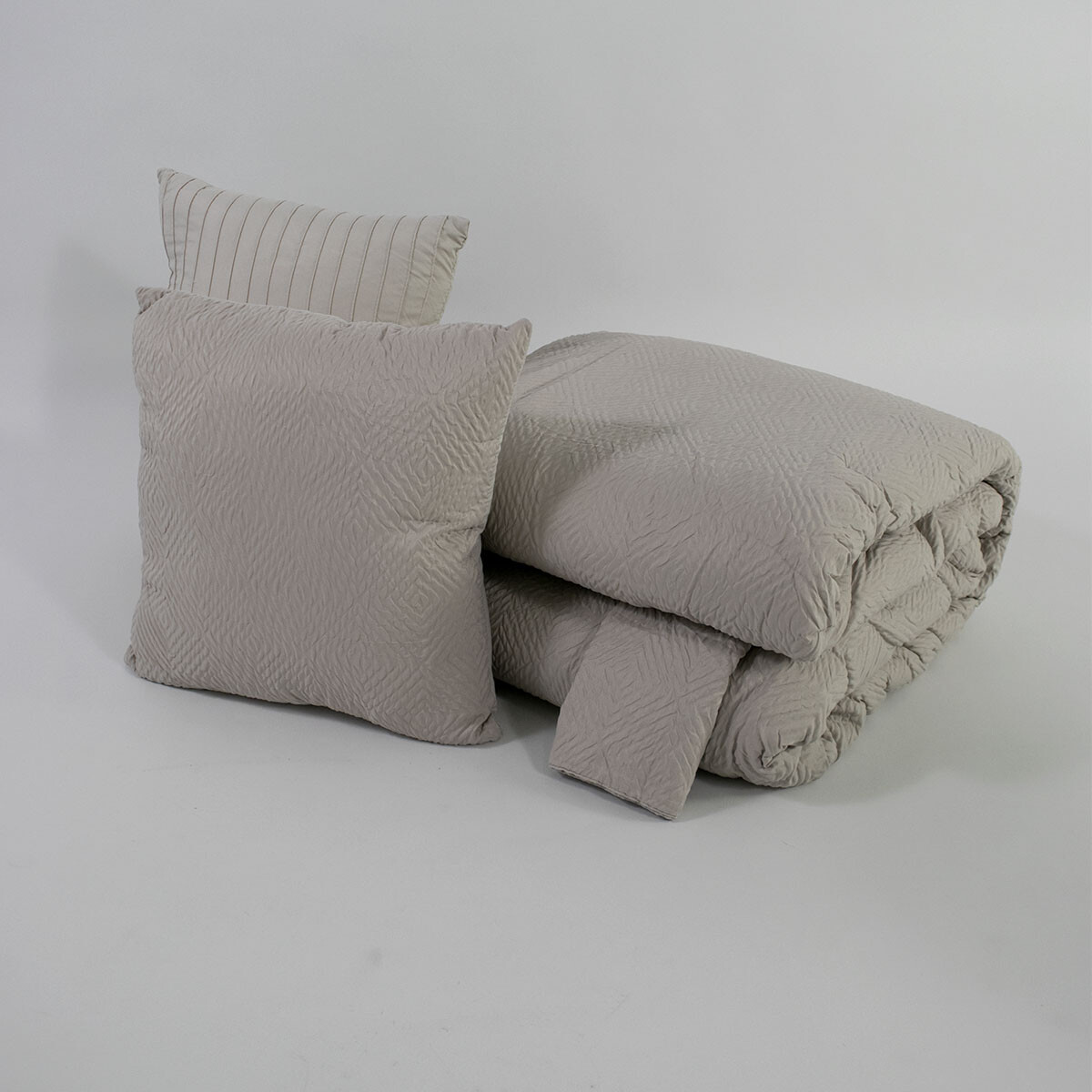 JGO EDREDON AVELLA BEIGE KING 264X229CM 5PZAS 