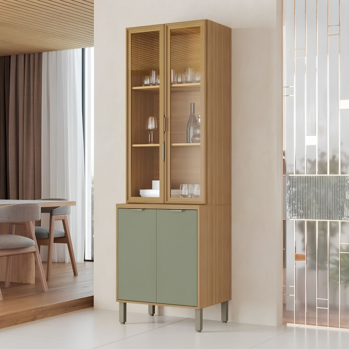 Armario Cocina Cristalero Color - Alecrim 