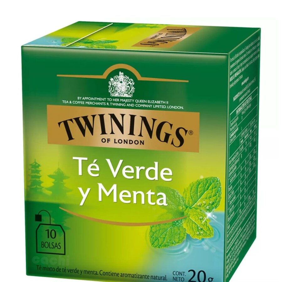 Té Verde Y Menta Twinings 10 Unidades Té Verde Y Menta Twinings 10 Unidades