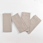 Set X 4 Servilletas Cretona Beige Unico