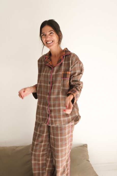 Sleepwalker Pijama Woman Chocolate / Camel