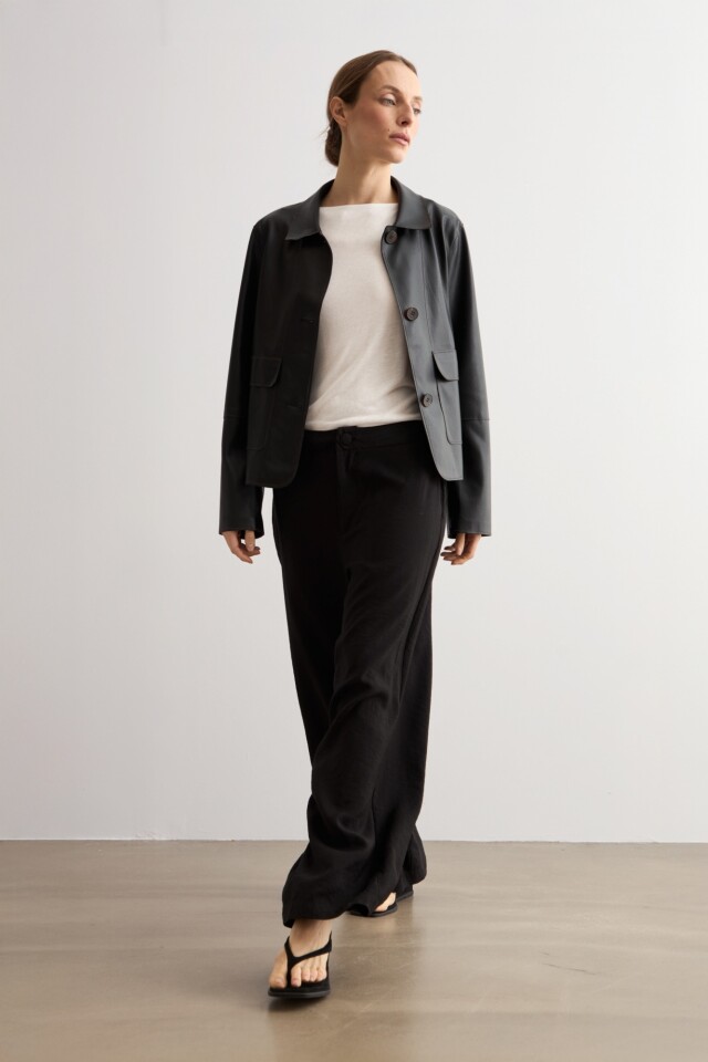 Pantalon recto negro