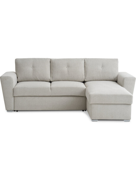 Sofá cama VEJLBY chaise longue tela arena Sofá cama VEJLBY chaise longue tela arena