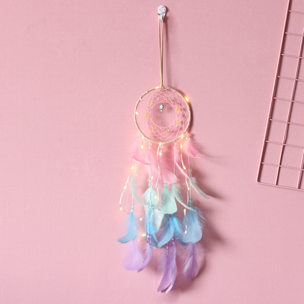 Atrapasueños Pastel Con Luces Led 