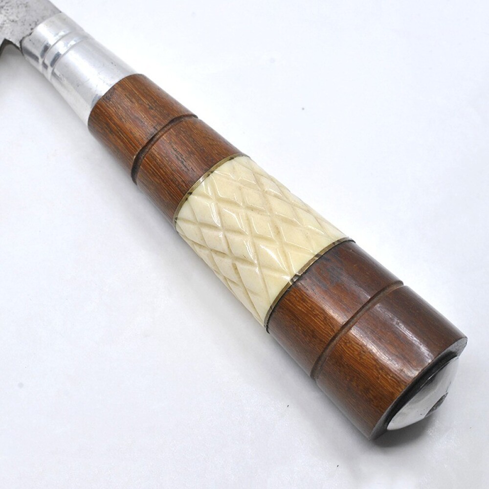 Cuchillo Hoja Cascavel 30 Cm. Cabo Madera Y Hueso. Usado Cuchillo Hoja Cascavel 30 Cm. Cabo Madera Y Hueso. Usado