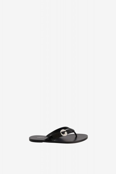 SANDALIAS C LOGO Negro