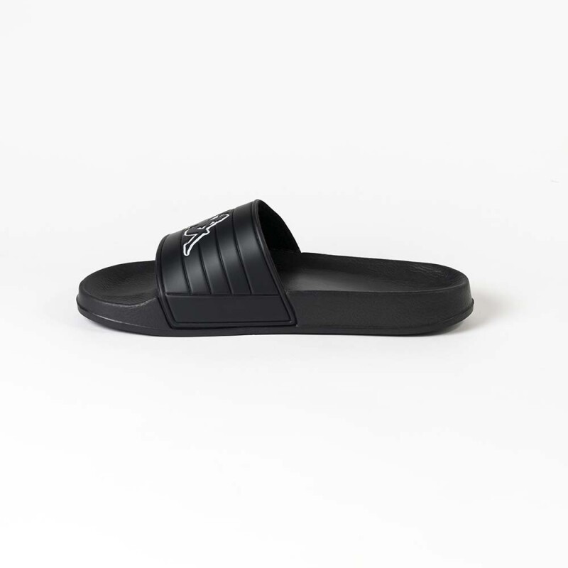 Sandalias Logo Matese Unisex Black - White