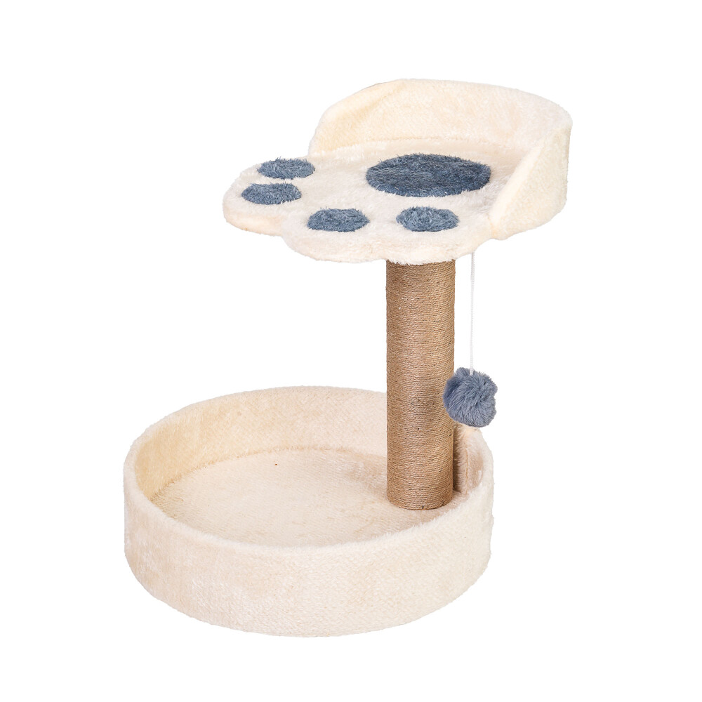 RASCADOR GATOS HUELLA MULTICOLOR MADERA Y POLIESTER NS 36180