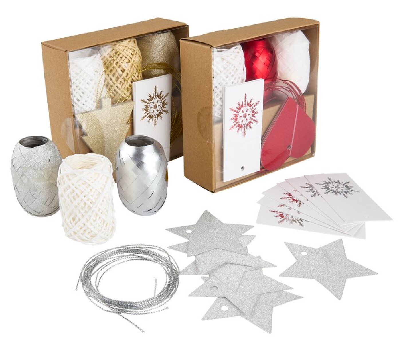 Caja de regalo navideña BOLTORN 12x12x4 cm surtida 