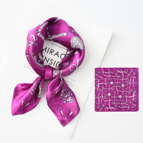 Pañuelo De Seda Chico Violeta Puro