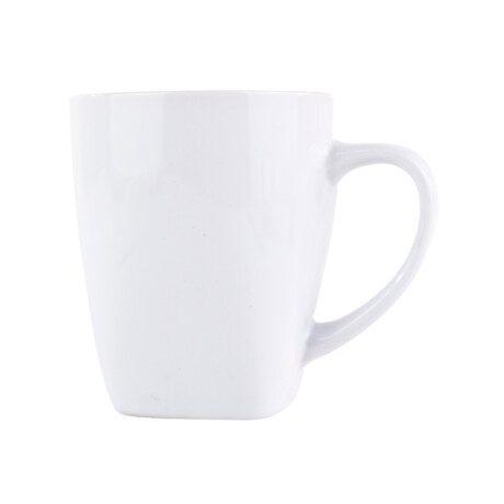Taza de ceramica blanca Taza de ceramica blanca