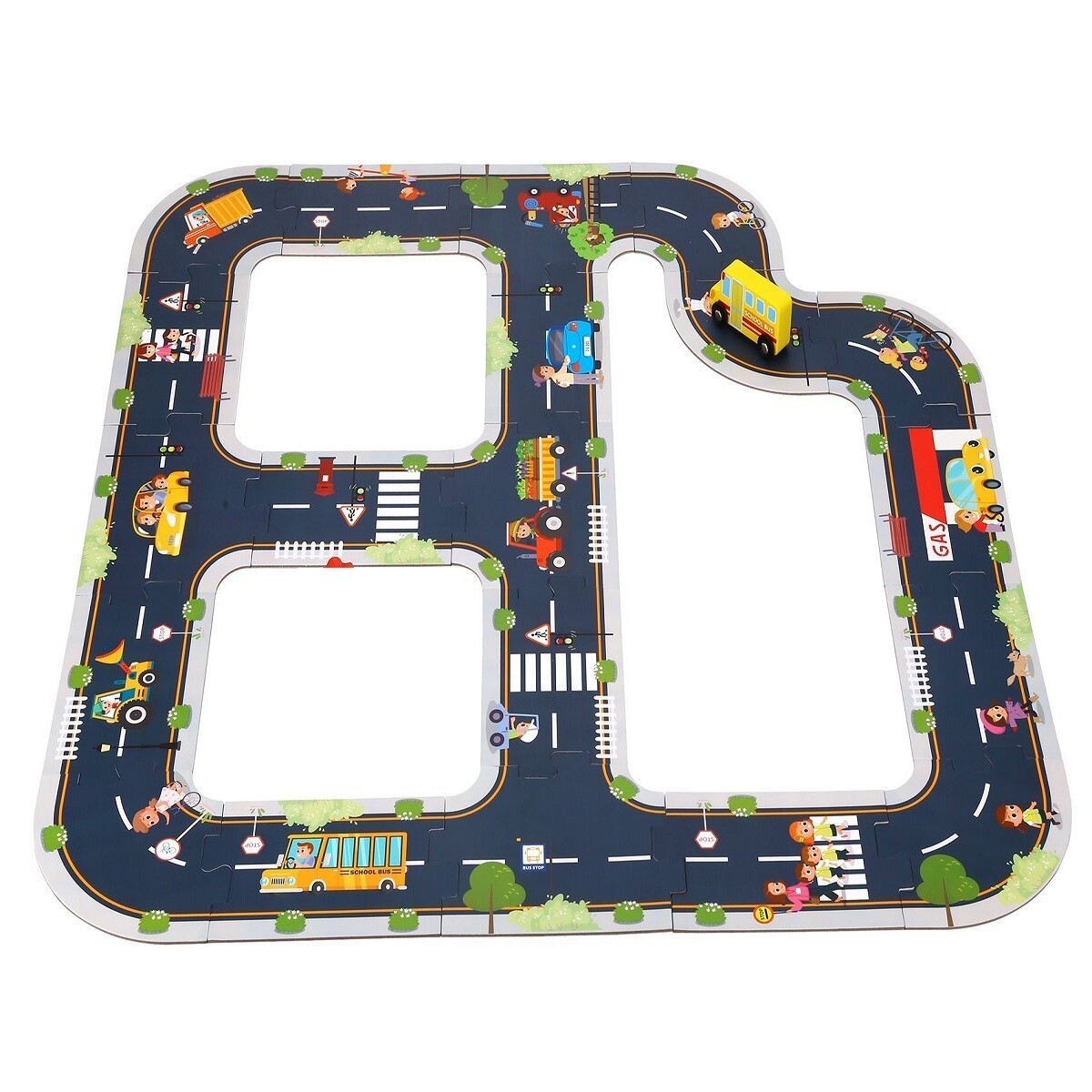 Pista de Autos Encastrable Tooky Toy 