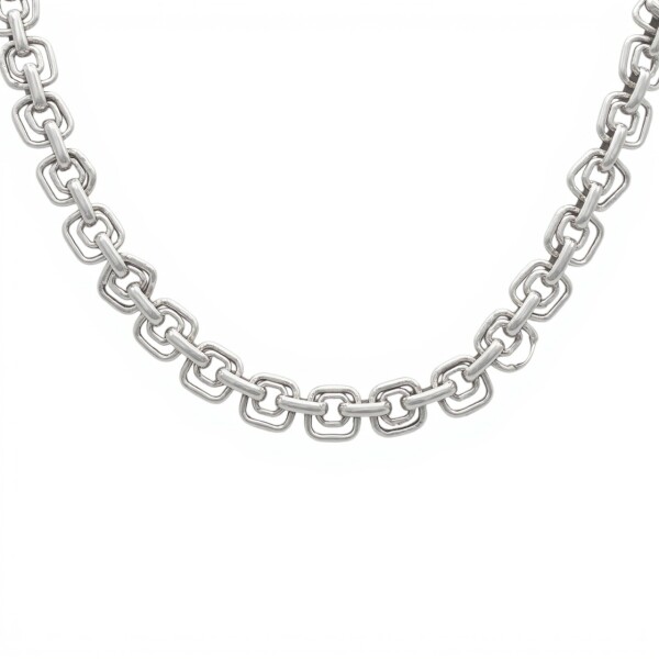 Cadena cuadrado doble - Plata 925 -Sin piedra-CD3237 sinpiedra