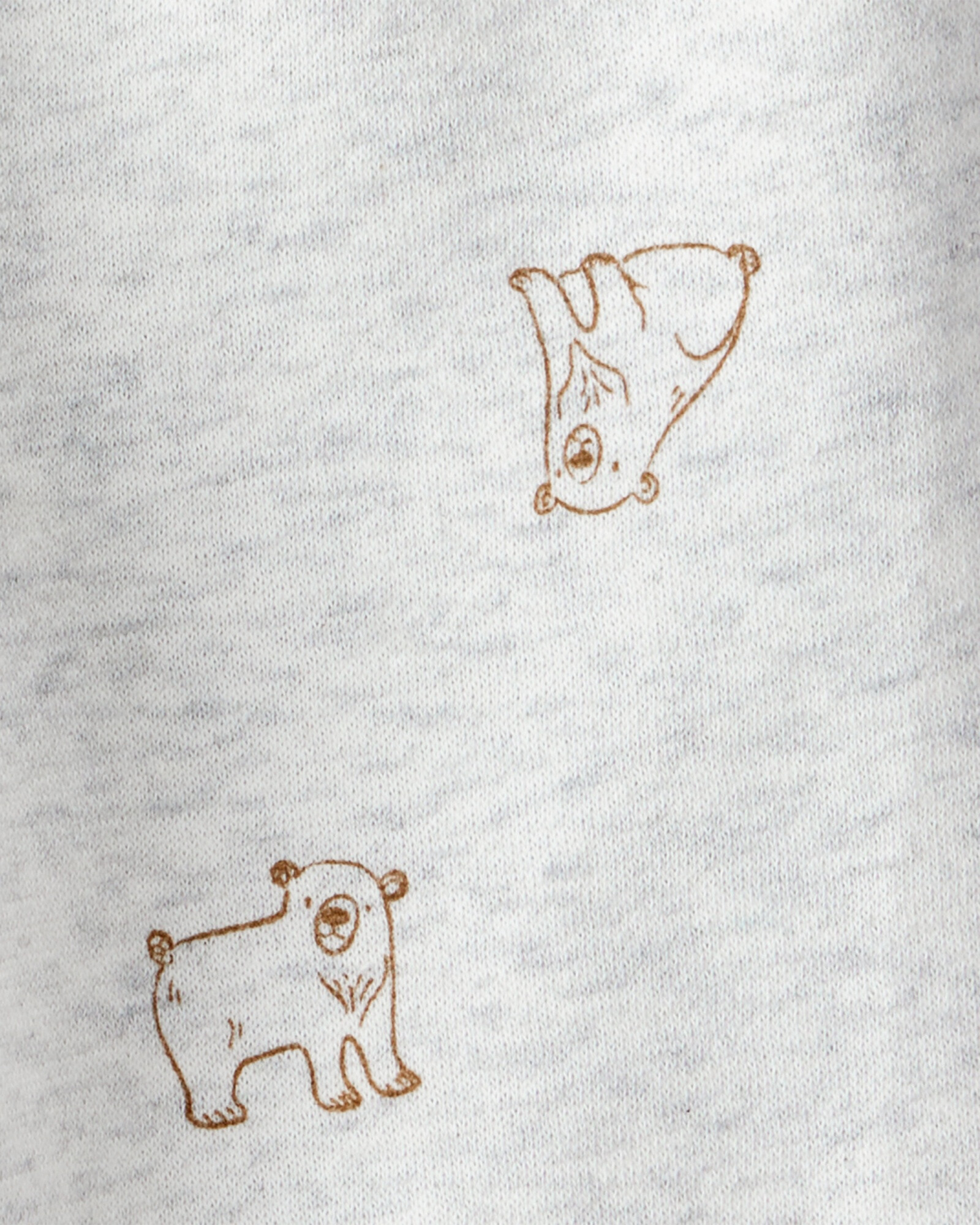 Set dos piezas de algodón, pantalón y canguro, diseño osos Sin color