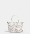 Cartera Mini City Con Charm Estampado Flores