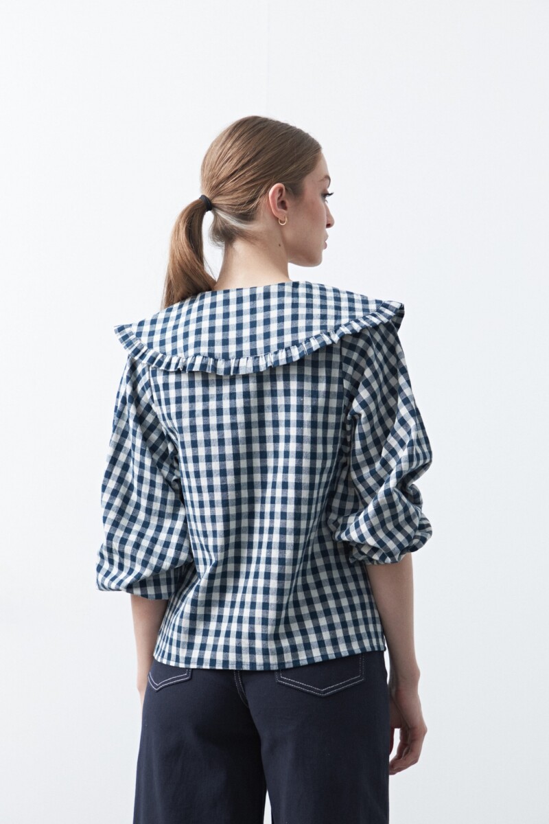 CAMISA ORCHID Azul Oscuro