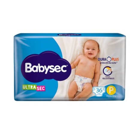 Pañales Babysec UltraSec P x36