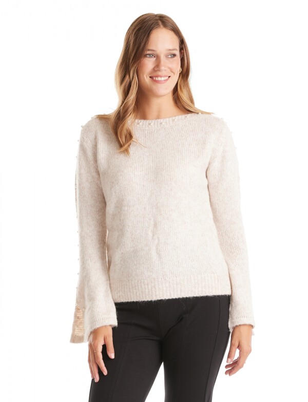 Buzo Lana Perlas BEIGE