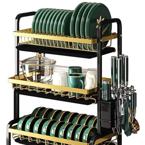 Escurridor Seca Platos 3 niveles Cubiertos fregadero bandeja estantes cocina alacena IMBACK Color Negro Escurridor Seca Platos 3 niveles Cubiertos fregadero bandeja estantes cocina alacena IMBACK Color Negro