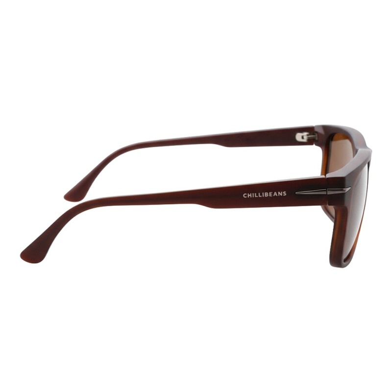 Lentes de Sol Chilli Beans Austin Negro - Marrón