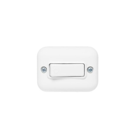 INTERRUPTOR UNIPOLAR (V)10A C/ROSETA BCO Interruptor Unipolar 10A Con Roseta Blanco Vulcano