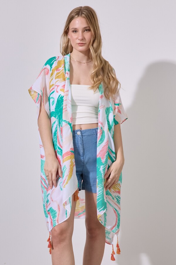 Kimono Summer MULTI/CORAL