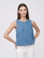 Blusa Wonk Azul Medio