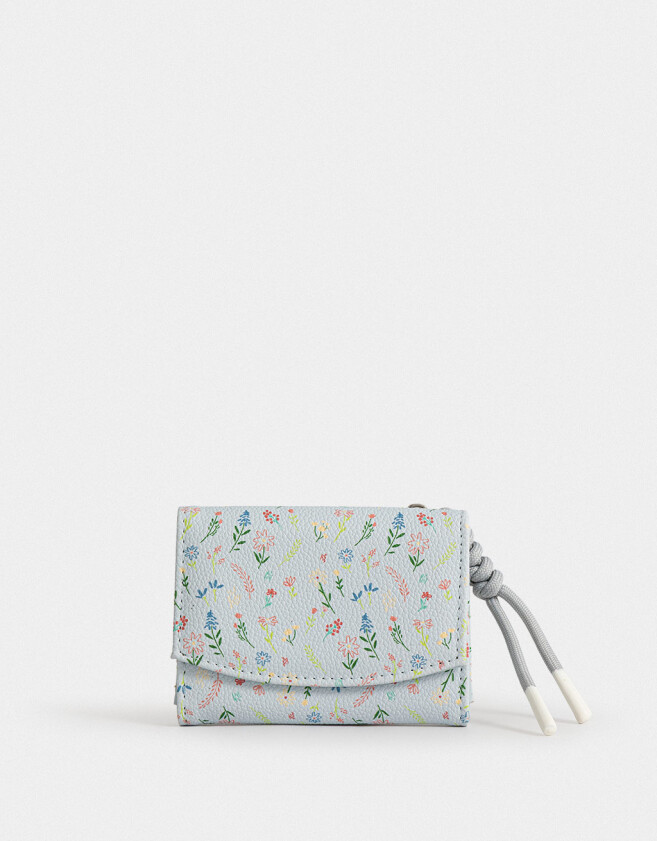 Billetera Billetera Solapa Flores - Estampado Flores