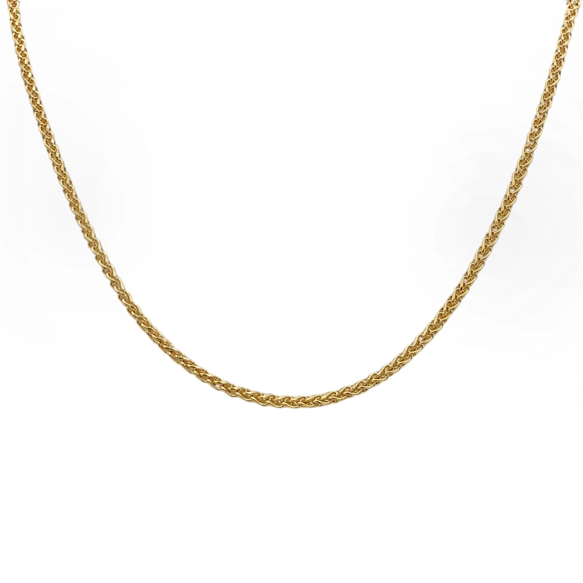 Cadena oro Espiga fina -Oro bajo -Sin Piedra-CD8076 - sinpiedra 