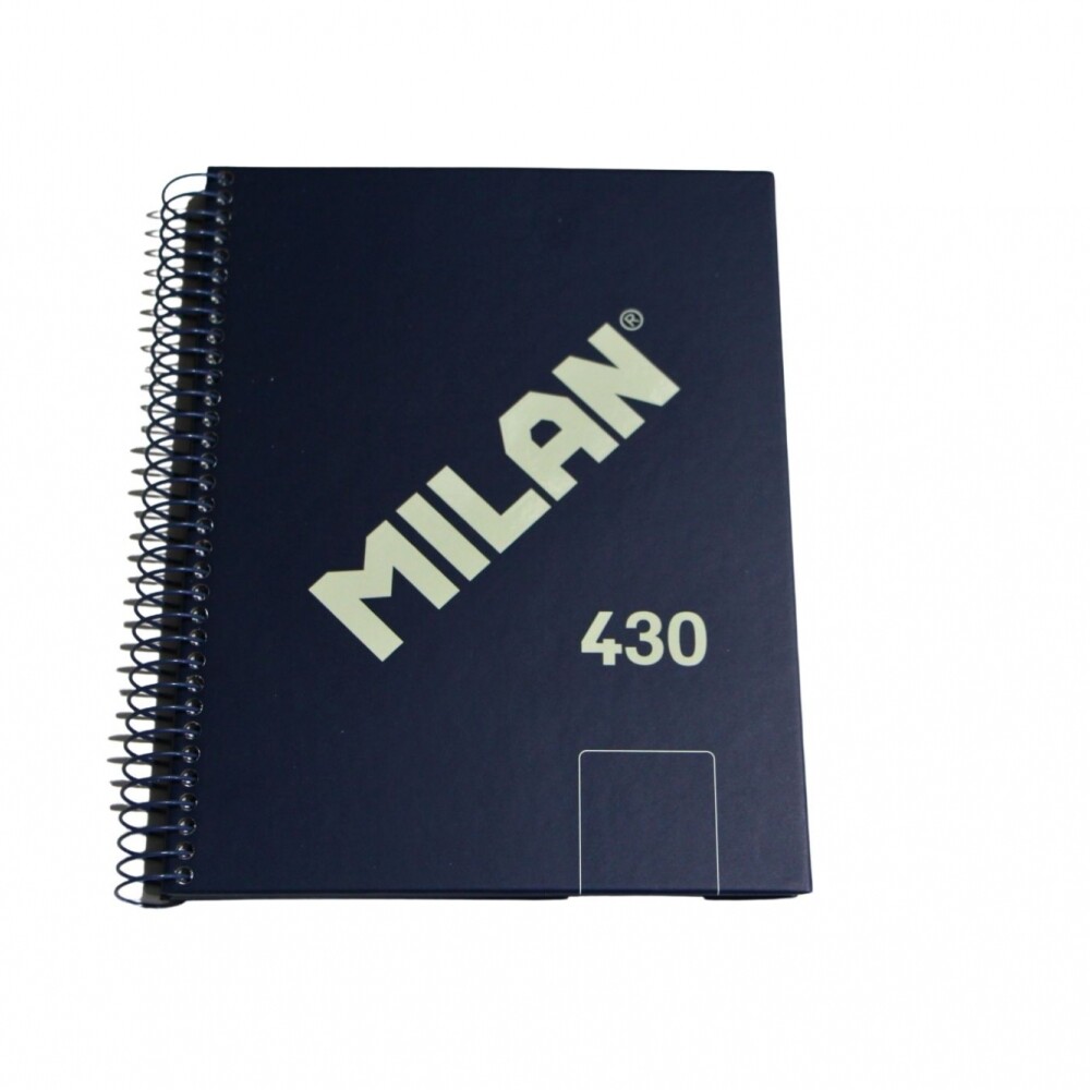 CUADERNO MILAN CON ESPIRAL TAMAÑO A5 LISO DE 80 HOJAS COLOR AZUL CUADERNO MILAN CON ESPIRAL TAMAÑO A5 LISO DE 80 HOJAS COLOR AZUL