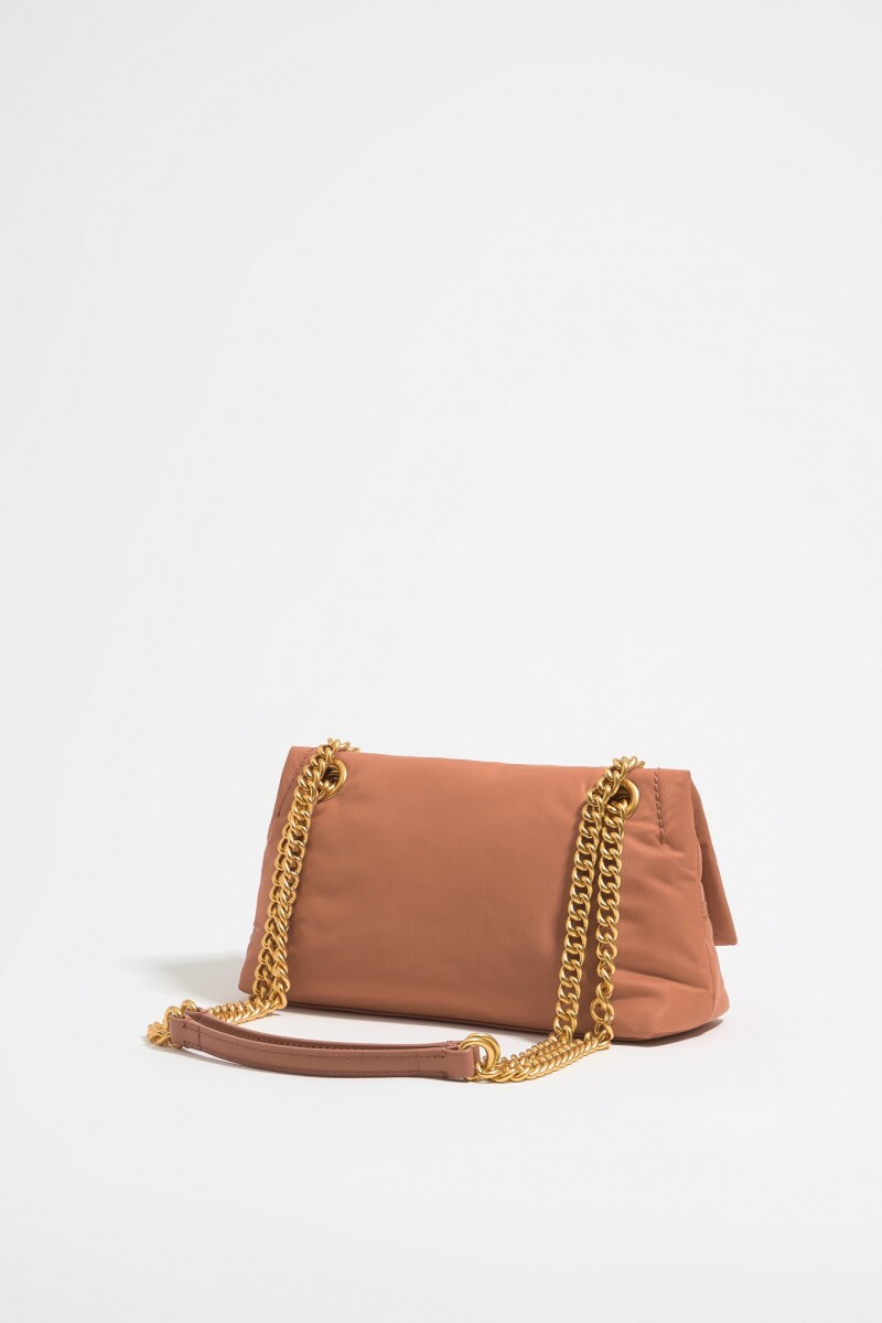 BOLSO SOLAPA PEQUEÑO NYLON Ladrillo