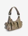 City Cartera Baguette Multipocket - Verde Militar